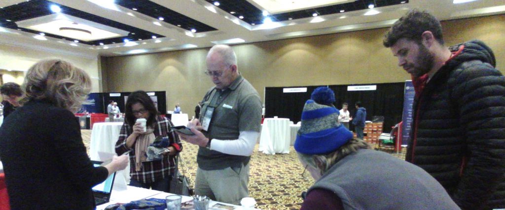 New members learn about the PBRN and fill out membership forms.